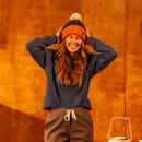 TOPO Designs - Bobble Beanie - Clay & Chocolate