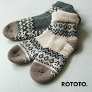 ROTOTO - Comfy Room Nordic  'Indoor Socks' - Charcoal
