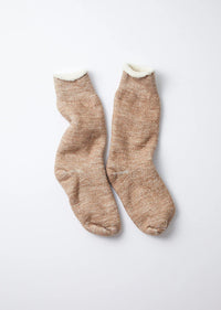 ROTOTO - Double Face Thick Socks - Camel