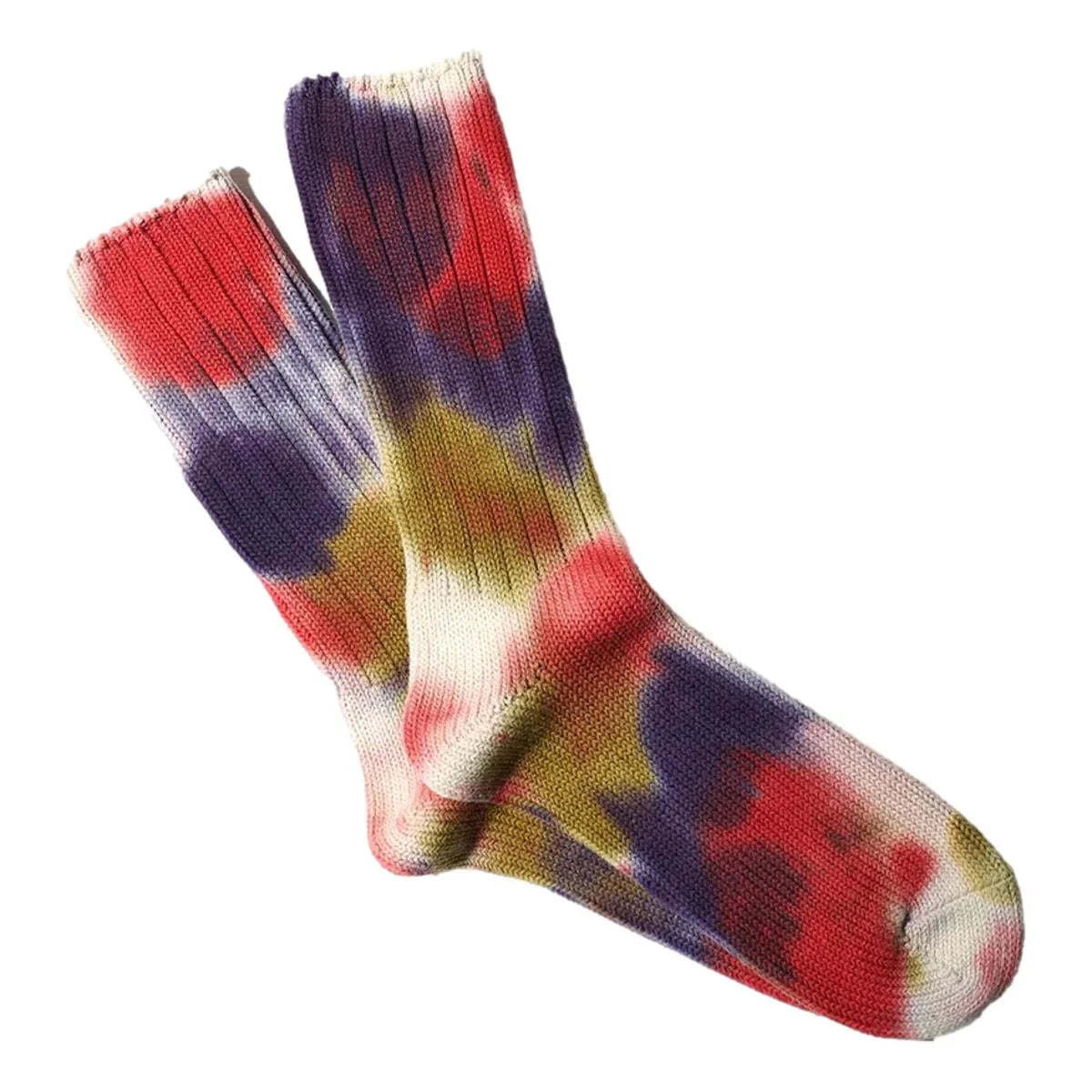 ANONYMOUS ISM - Scatter Dye Socks - Deep Violet