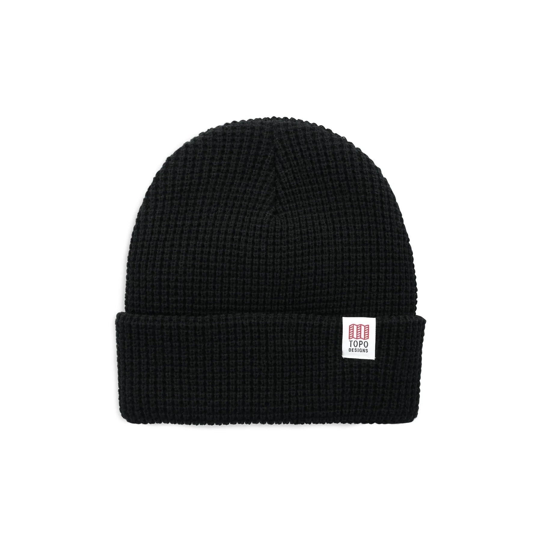 TOPO Designs - Waffle Knit Beanie - Black