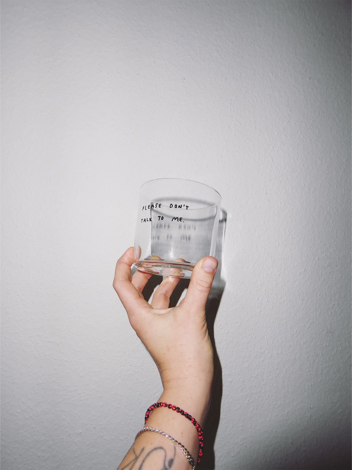 YAHYA STUDIO - PLEASE DON'T TALK TO ME Glass