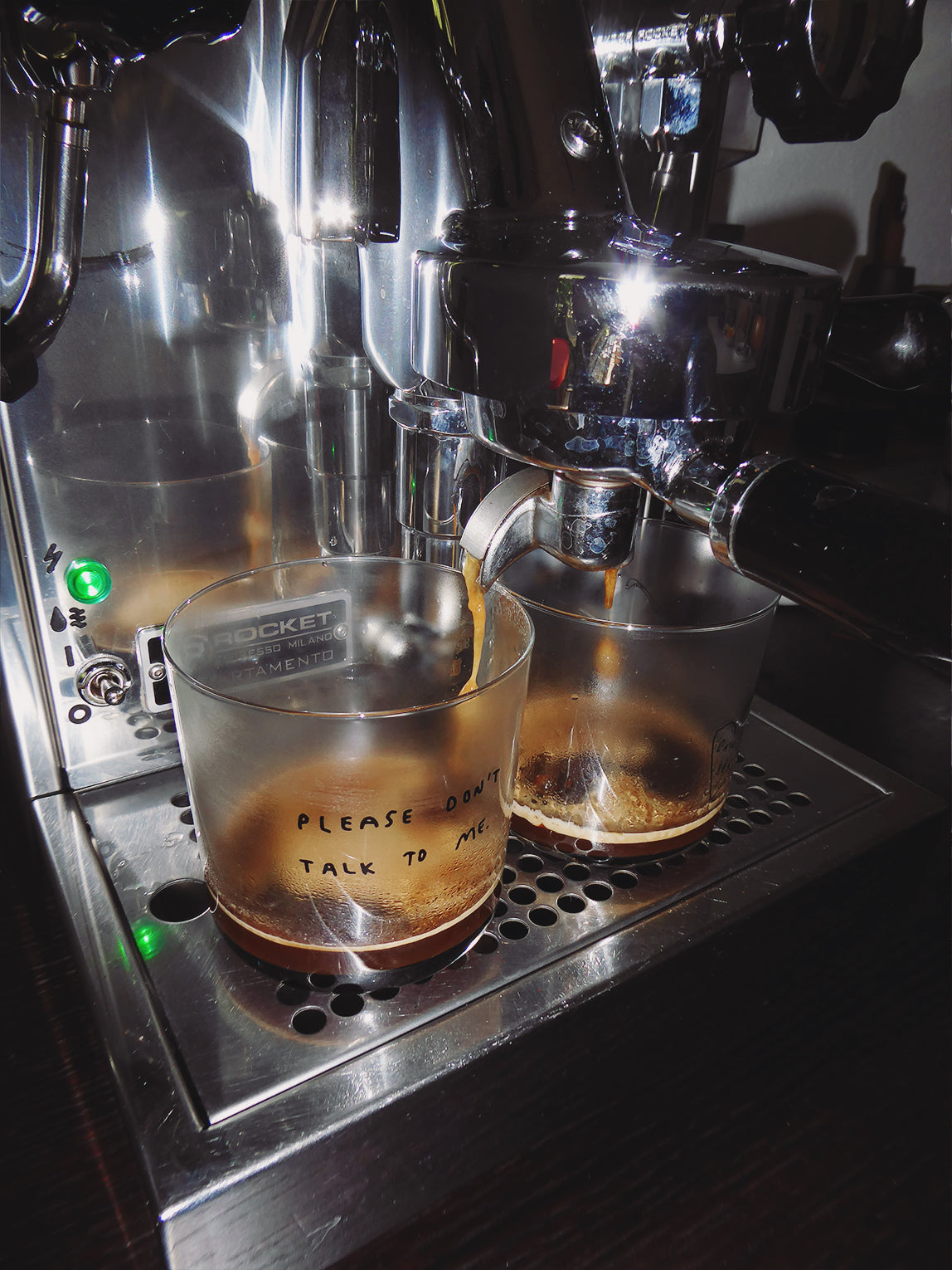 YAHYA STUDIO - PLEASE DON'T TALK TO ME Glass