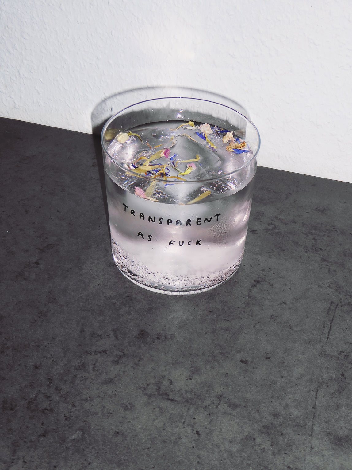 YAHYA STUDIO - TRANSPARENT AS FUCK Glass