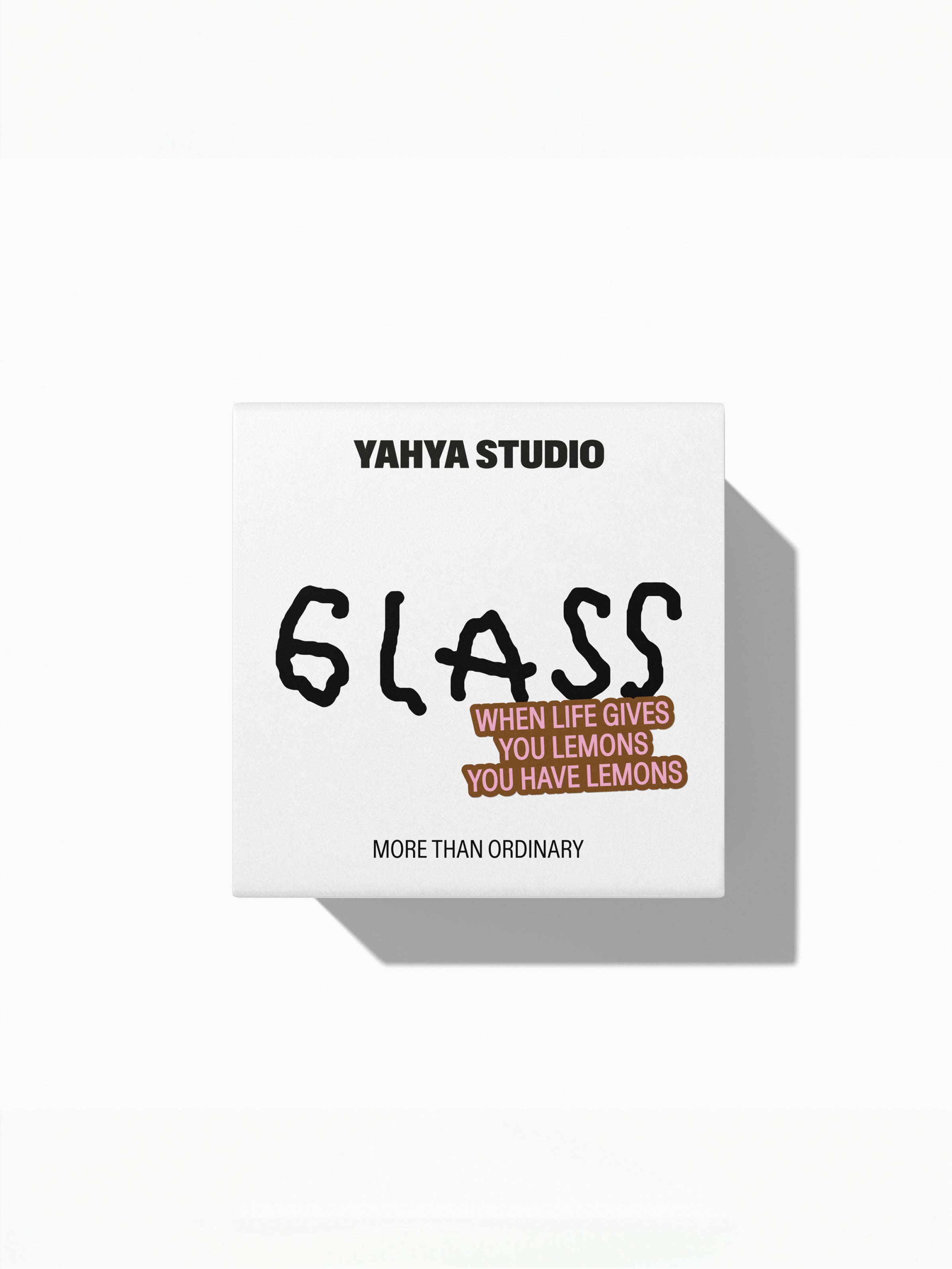 YAHYA STUDIO - WHEN LIFE GIVES YOU LEMONS Glass